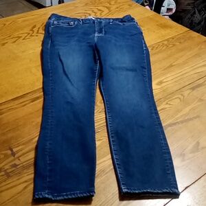 GOOD AMERICAN Jeans Womens 12 x 31 BLUE Denim Pants Preowned Dark